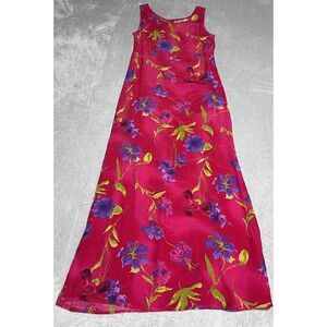 Vintage‎ Match Dress Womens 6 Floral Maxi Cottagecore Prairie Sleeveless USA